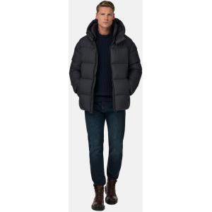 Boggi, Bomber In Tessuto Tecnico In Piuma D`oca, Uomo, Nero, Taglia: L