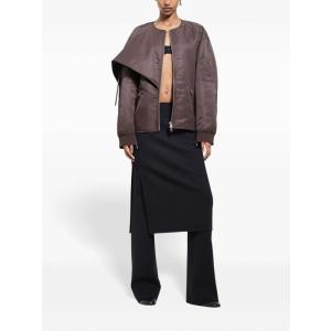 Giubbotto Bomber Con Nodo In Nylon Courreges Marrone Taglia S Courreges  Taglia S