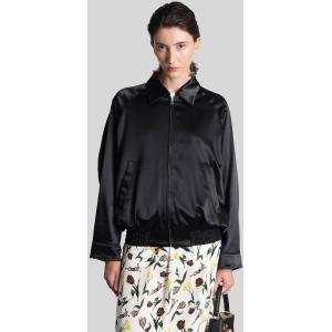 Giacca Bomber  in viscosa Nera