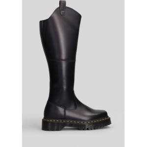 Stivali tacco basso Amaayah Hi in Pelle Nera