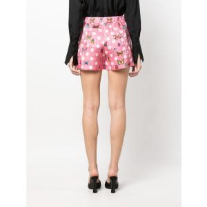 Shorts Con Stampa Farfalle Versace Nude e Neutro Taglia 40 Versace  Taglia 40