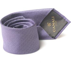 Canali Cravatta Lilla Seta Uomo