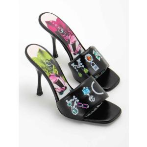 Sandali In Pelle John Richmond Nero Taglia 36.5 John Richmond Taglia 36.5