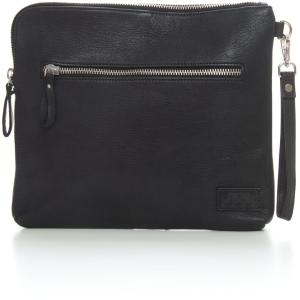 The Jack Leathers Pochette in pelle Nero Pelle Uomo