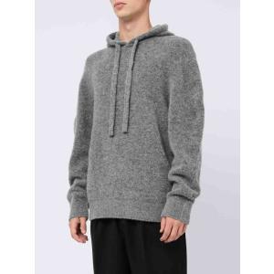 Felpa Con Cappuccio In Lana Grigia Laneus Grigio Taglia 50 Laneus  Taglia 50