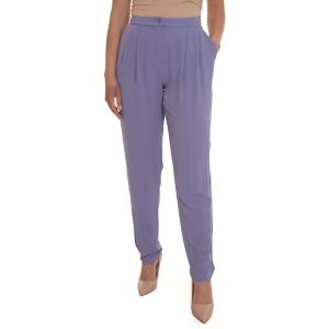 Emporio Armani Pantalone morbido Lilla Poliestere Donna