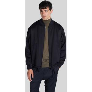 Giacca Bomber Giare in Lana Blu