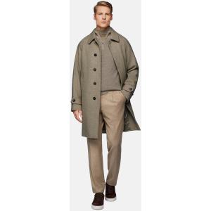 Boggi, Cappotto Manica Raglan In Lana, Uomo, Beige, Taglia: 46