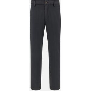 Boggi, Pantaloni In Cotone Tencel Elasticizzato, Uomo, Navy, Taglia: 33