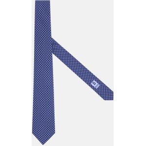 Boggi, Cravatta Stampa Farfalle In Seta, Uomo, Navy