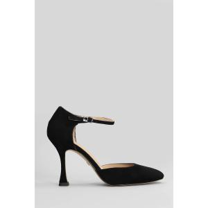 Decollete  in Camoscio Nero