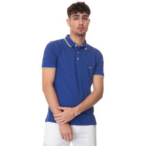 Fay Polo manica corta Blu royal Cotone Uomo