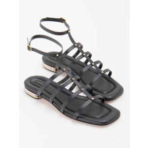 Sandali Con Borchie Dalla Vestibilità Slim Casadei Nero Taglia 36 Casadei Taglia 36