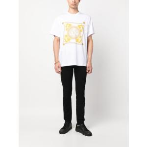 T-shirt Con Stampa Logo Versace Jeans Couture Bianco Taglia M Versace Jeans Couture  Taglia M