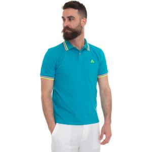 Peuterey Polo manica corta NEWSELANDINASTR Turchese Cotone Uomo