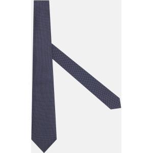 Boggi, Cravatta Micro Pois In Seta, Uomo, Navy