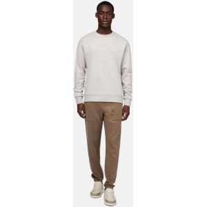 Boggi, Felpa Girocollo In Misto Cotone Organico, Uomo, Sabbia, Taglia: L