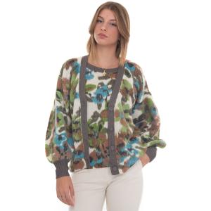 Liu Jo Cardigan bottoni Verde Viscosa Donna