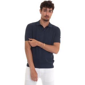 Gran Sasso Polo manica corta Denim Cotone Uomo