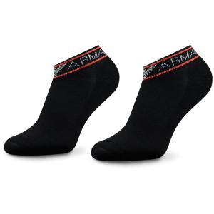 33-Set di 2 paia di calzini corti da uomo 292304 3R227 00120 Nero