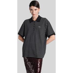 Polo  in Cotone Nero