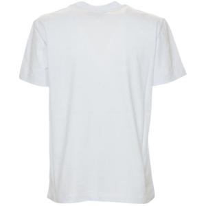 T-shirt Stampa Logo Bianca M.s.g.m. Bianco Taglia S M.s.g.m.  Taglia S