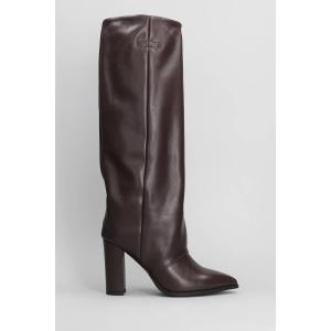 Stivali tacco alto Dixi in Pelle Testa di Moro