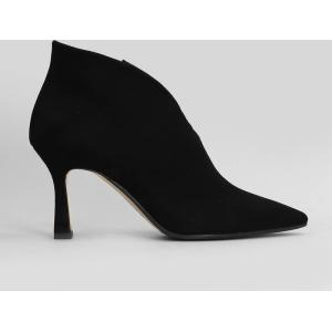 tronchetti tacco alto  in Camoscio Nero