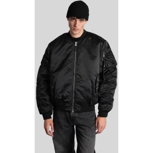 Giacca Bomber Ma-1 in Nylon Nero