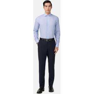 Boggi, Camicia A Righe In Cotone Slim Fit, Uomo, Blu, Taglia: 38