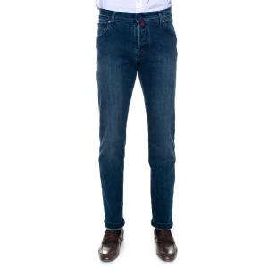 Kiton Jeans 5 tasche Denim medio Cotone Uomo