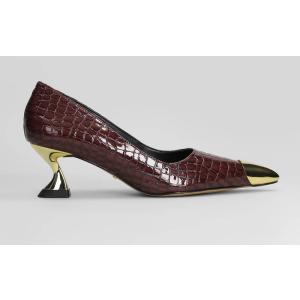 Decollete  in Pelle Bordeaux