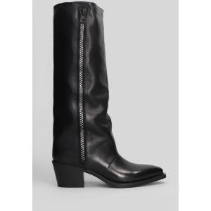 Stivali texani  in Pelle Nera