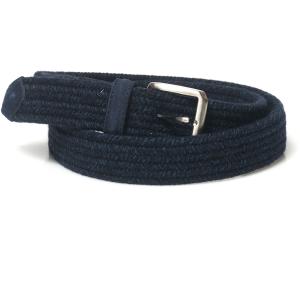 Canali Cintura in corda Blu Pelle Uomo