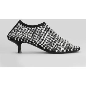 tronchetti tacco basso Minette bezeled 50mm in Nylon Nero