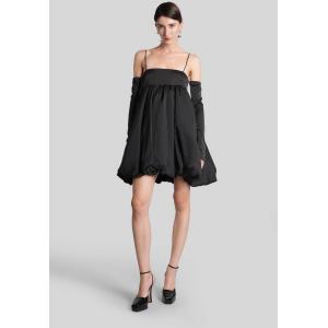 Abito corto in Poliestere Nera