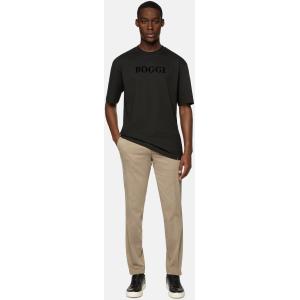 Boggi, T-shirt In Jersey Di Cotone, Uomo, Nero, Taglia: XL