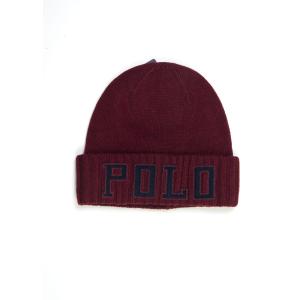 Ralph Lauren Cappello in maglia Bordeau Acrilico Uomo