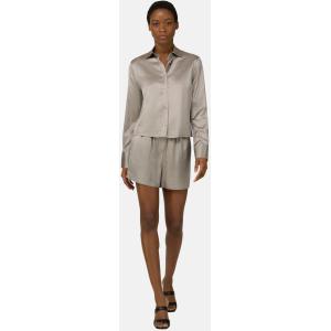 Boggi, Camicia In Satin Regular Fit, Donna, Sabbia, Taglia: M