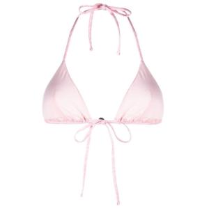 Top Bikini Con Stampa Barocco Versace Nude e Neutro Taglia 3 Versace  Taglia 3