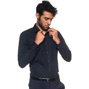 BOSS Camicia classica da uomo Jenno  Blu Cotone Uomo