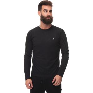 US Polo Assn T-shirt girocollo Nero Cotone Uomo
