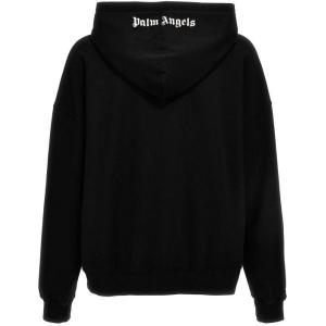 Felpa Con Cappuccio Ricamato Con Logo Palm Angels Nero Taglia S Palm Angels  Taglia S