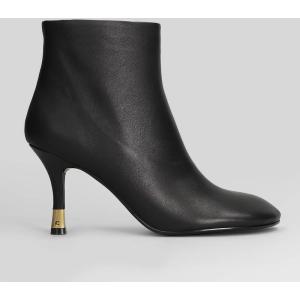 tronchetti tacco alto  in Pelle Nera