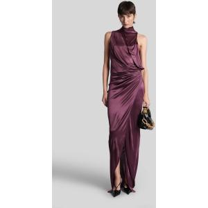 Abito lungo  in viscosa Viola