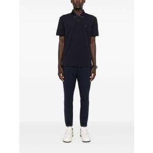 Polo In Cotone Con Logo C.p. Company Blu Taglia S C.p. Company  Taglia S