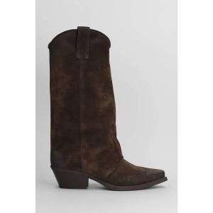 Stivali texani  in Camoscio Testa di Moro