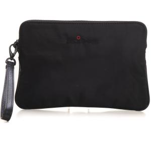 Kiton Pochette in tessuto Nero Poliestere Uomo