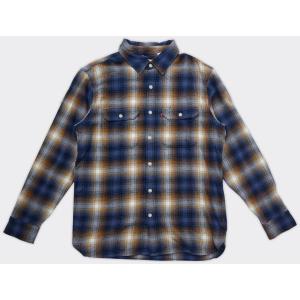 Levi's Camicia Jackson Worker Plaid Vintage Indigo Blue