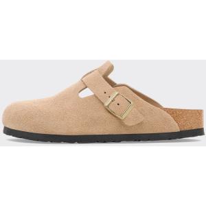 Birkenstock Ciabatta Boston Suede Leather Sandcastle